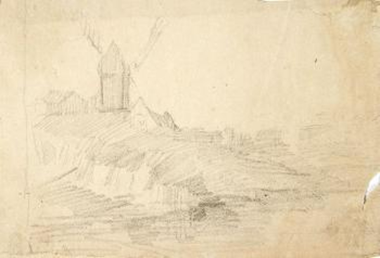 Le moulin de Perrey au Havre by Eugène Boudin