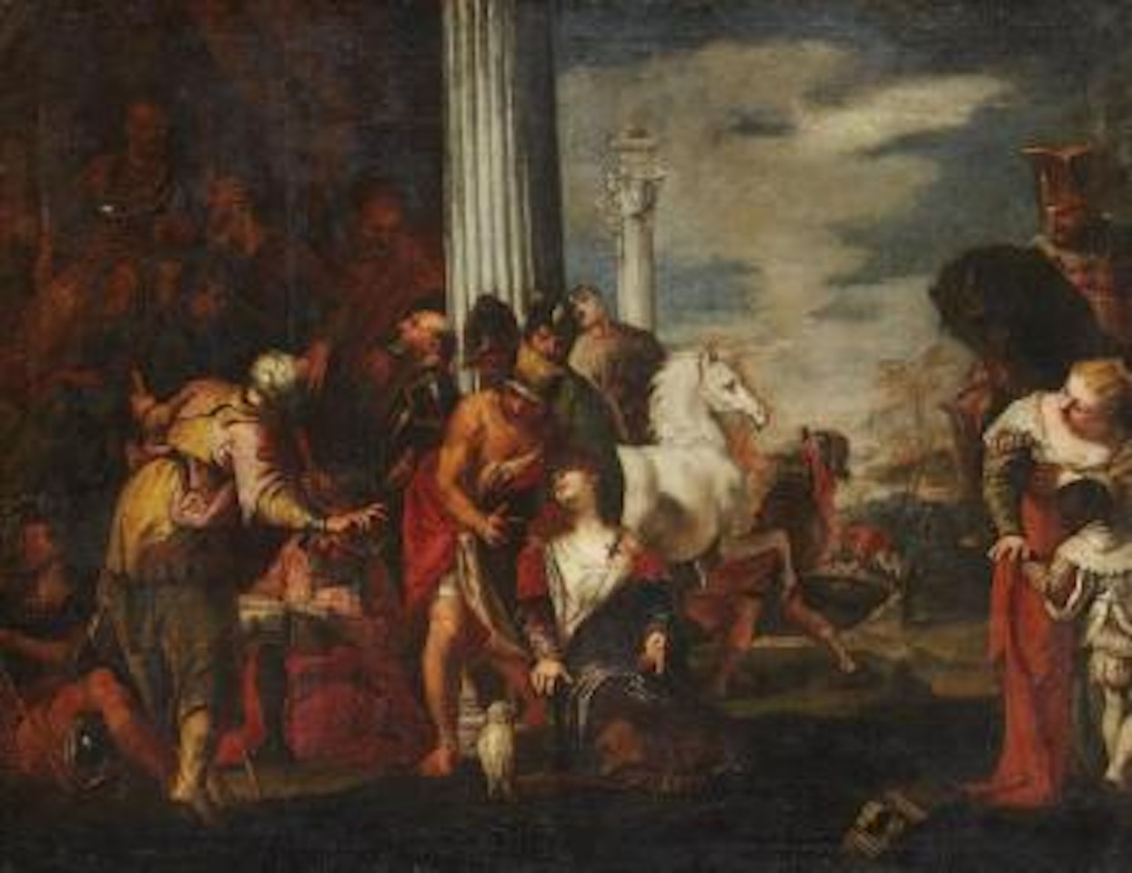 Le martyre de sainte Justine by Valentin Lefebvre by Paolo Veronese