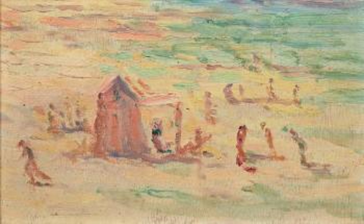 La plage de Paramé by Maximilien Luce