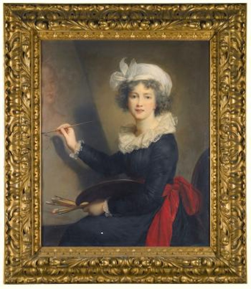 Self Portrait Of The Artist Louise Élisabeth Vigée Le Brun by Louis Bardi by Marie Louise Elisabeth Vigee-Lebrun