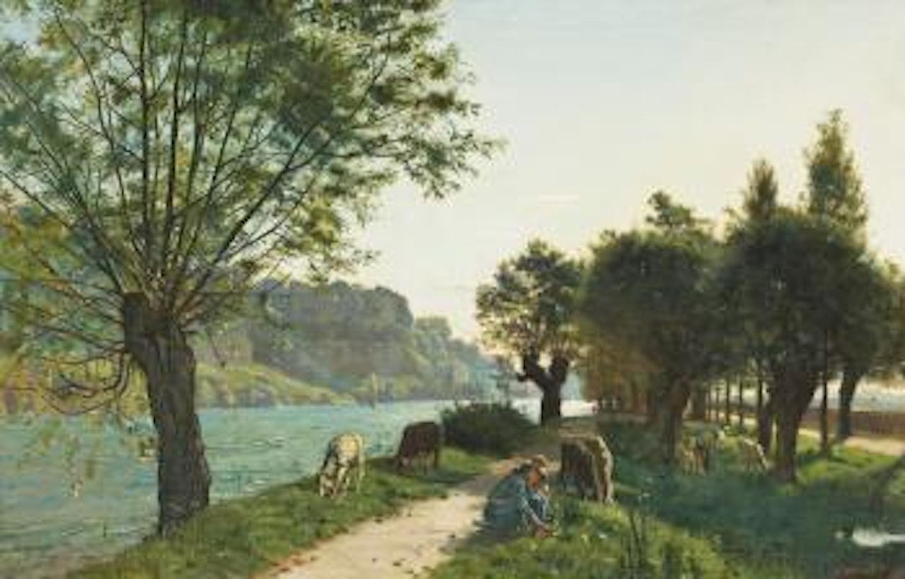 Schafe Am Sentier Des Saules by Ferdinand Hodler
