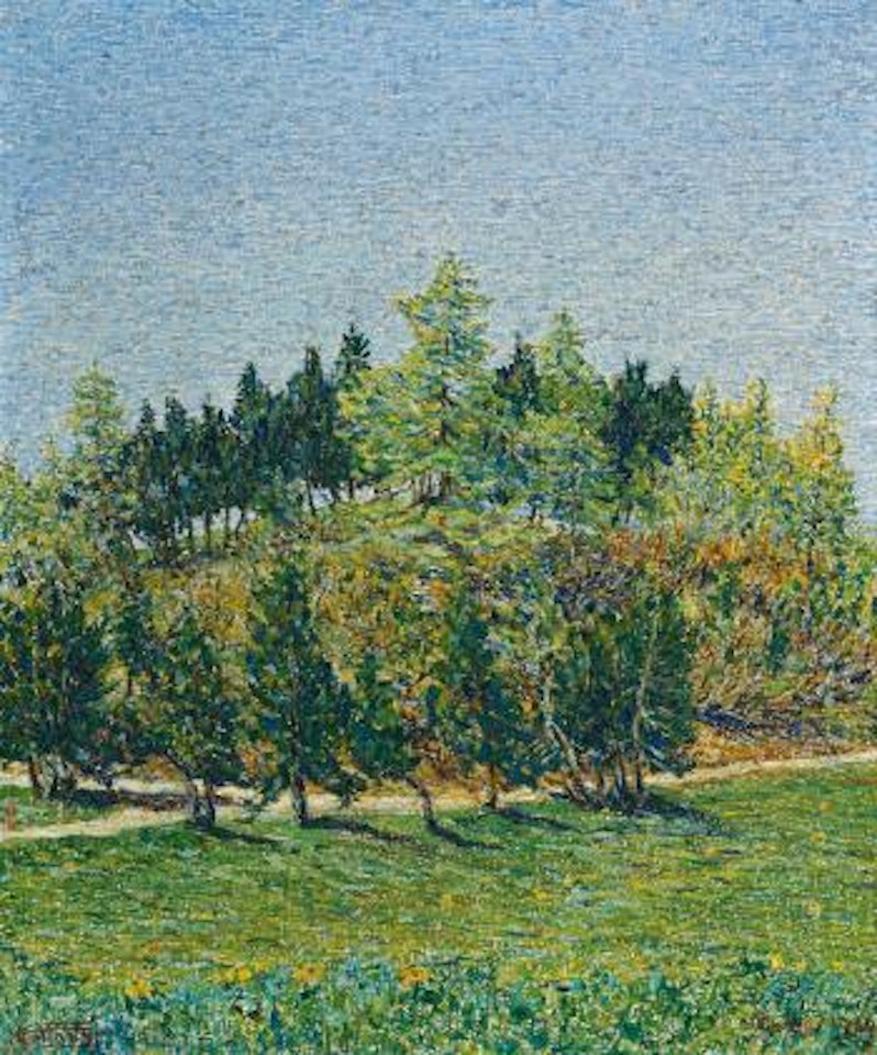 Alberi Di Primavera by Gottardo Segantini