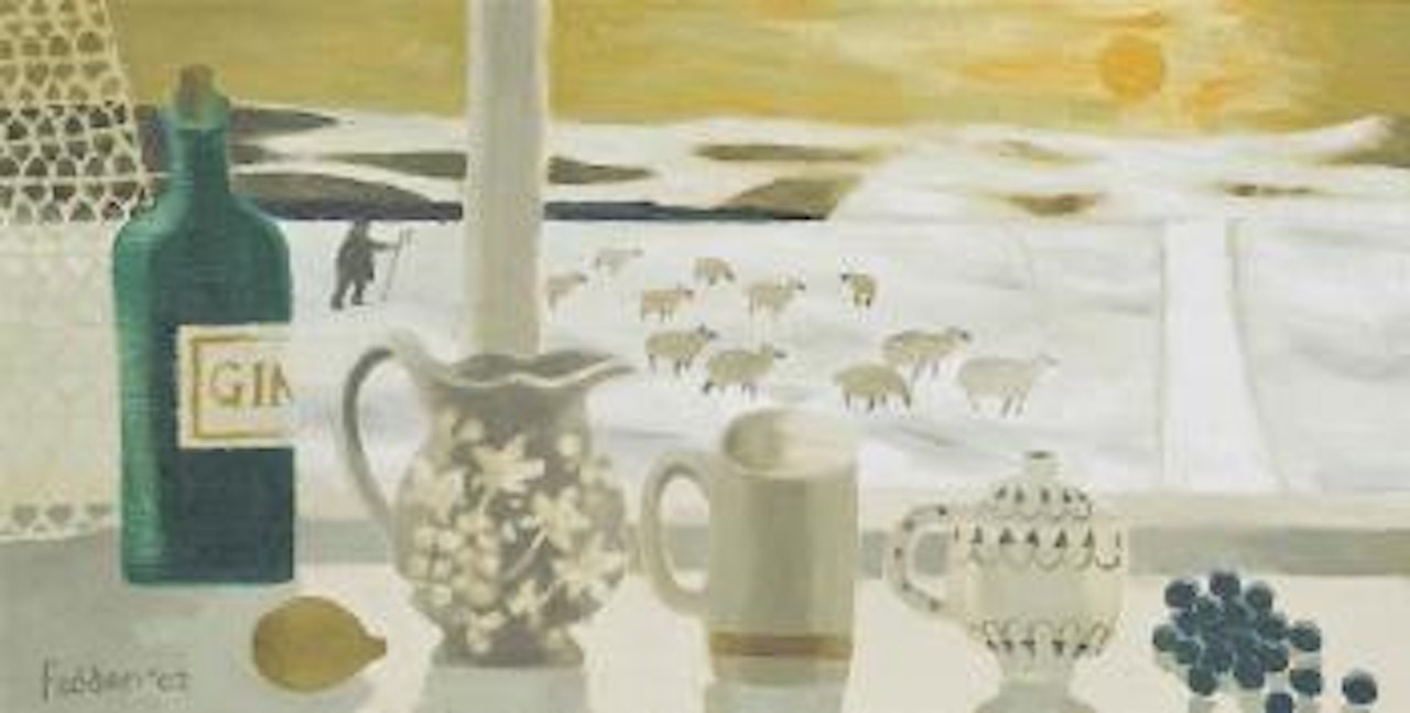 Still life with gin and lemon by Mary Fedden