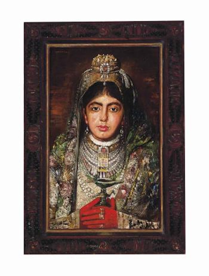 The wife of the Maharaja of Burdwan by Gyula Tornai