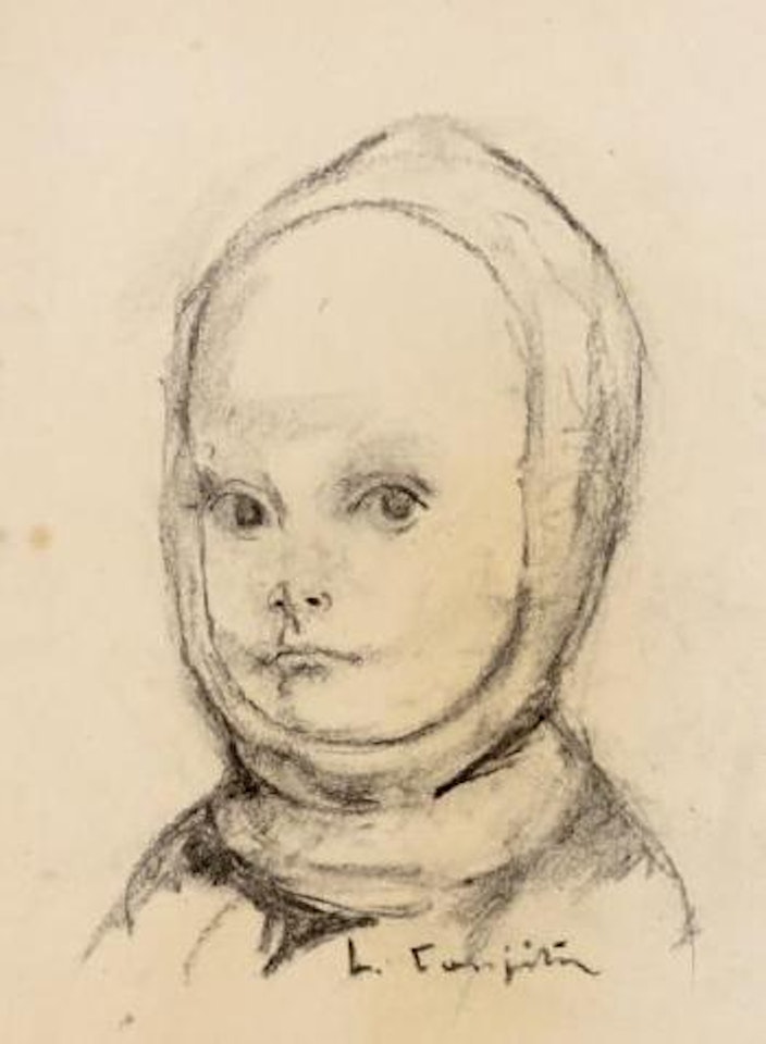 Petit enfant au bonnet by Leonard Tsuguharu Foujita