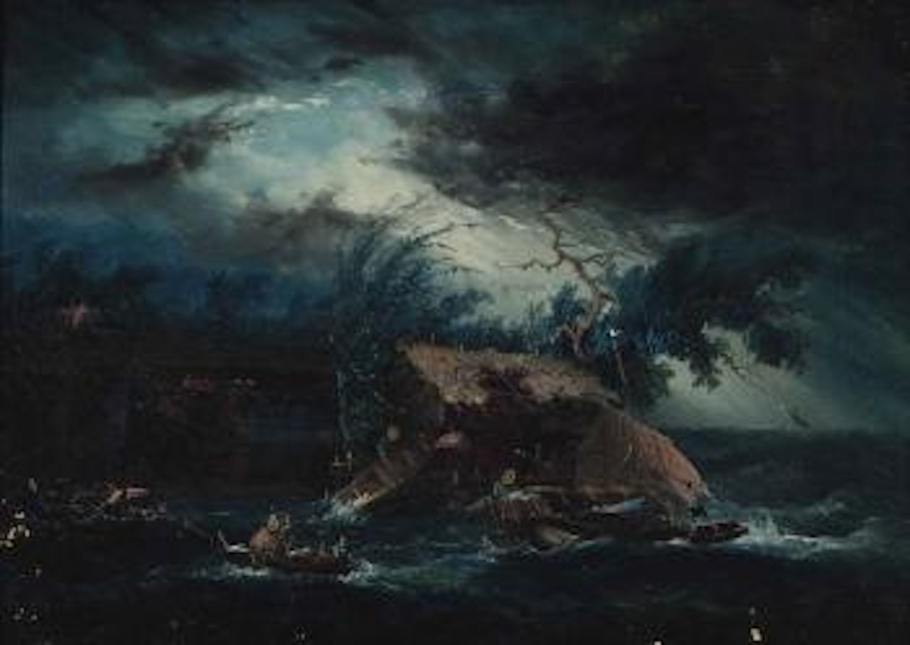 A Storm at Sea by Antonio Fontanesi