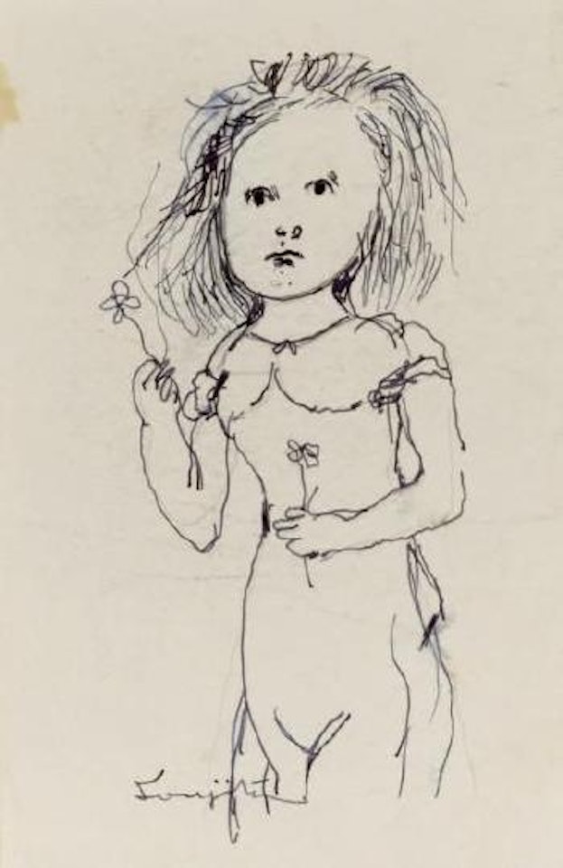 Fillette aux paquerettes by Leonard Tsuguharu Foujita