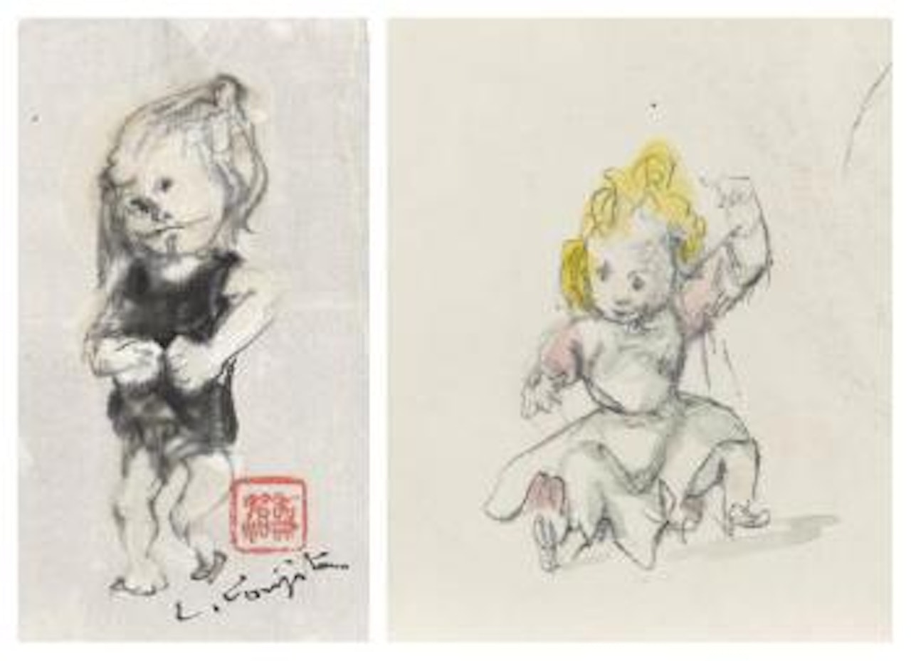 Fillette. Le jeu by Leonard Tsuguharu Foujita