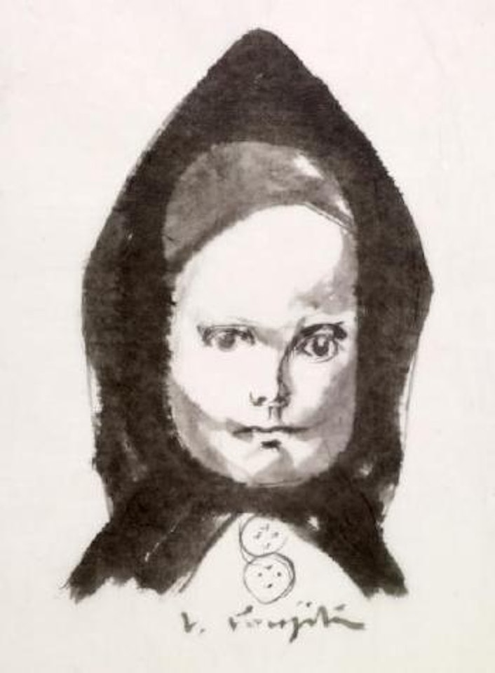 Petite fille à la capuche by Leonard Tsuguharu Foujita