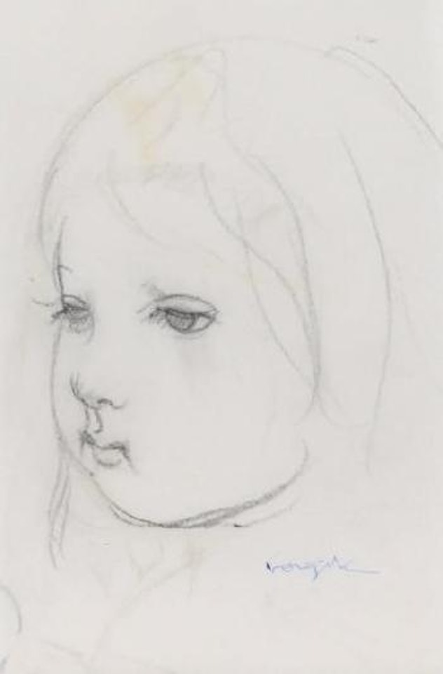 Visage de fillette by Leonard Tsuguharu Foujita