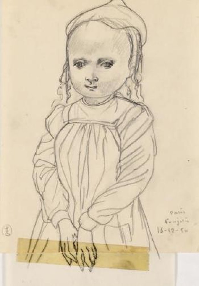Jeune fille au voile by Leonard Tsuguharu Foujita
