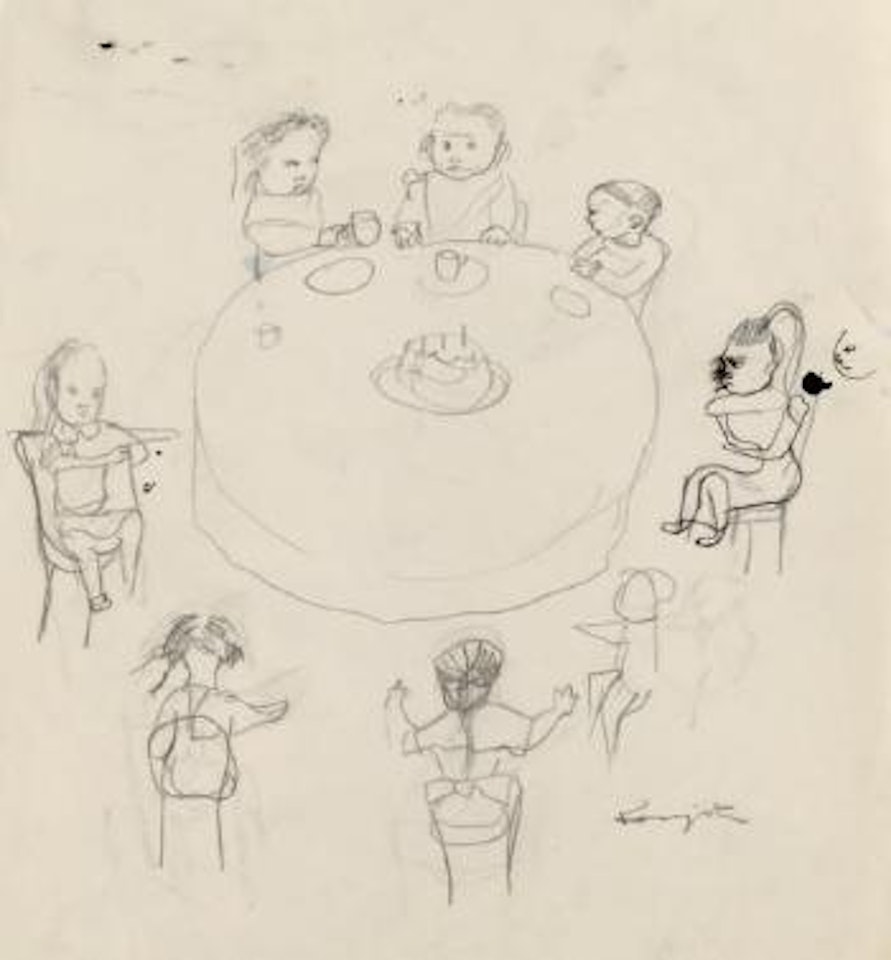 L'anniversaire by Leonard Tsuguharu Foujita
