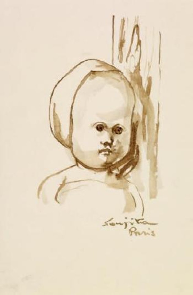 Petite fille au fichu by Leonard Tsuguharu Foujita