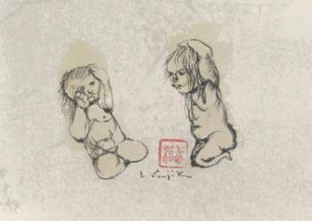 Jouer à se faire peur by Leonard Tsuguharu Foujita