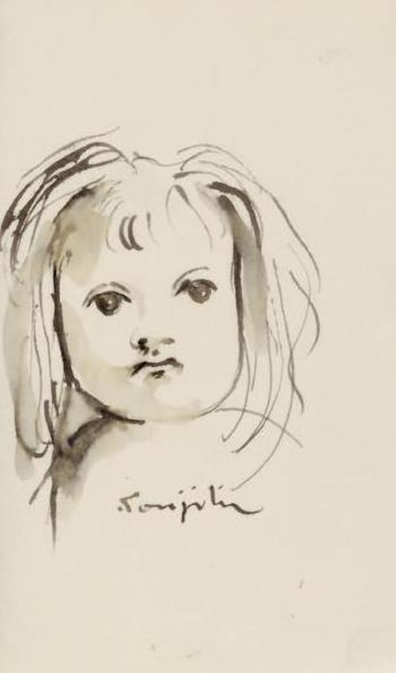 Visage de fillette by Leonard Tsuguharu Foujita