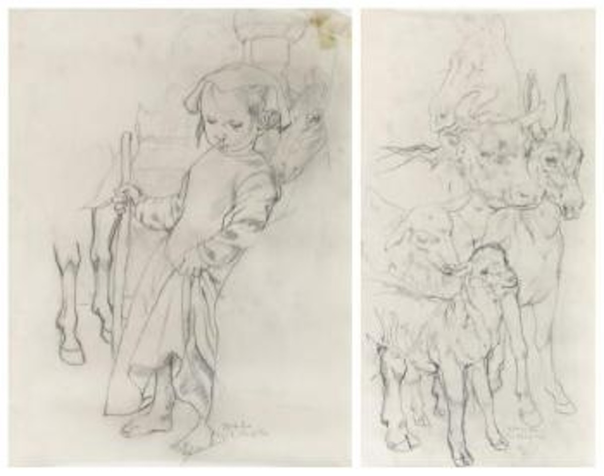 Le petit berger. Les animaux by Leonard Tsuguharu Foujita
