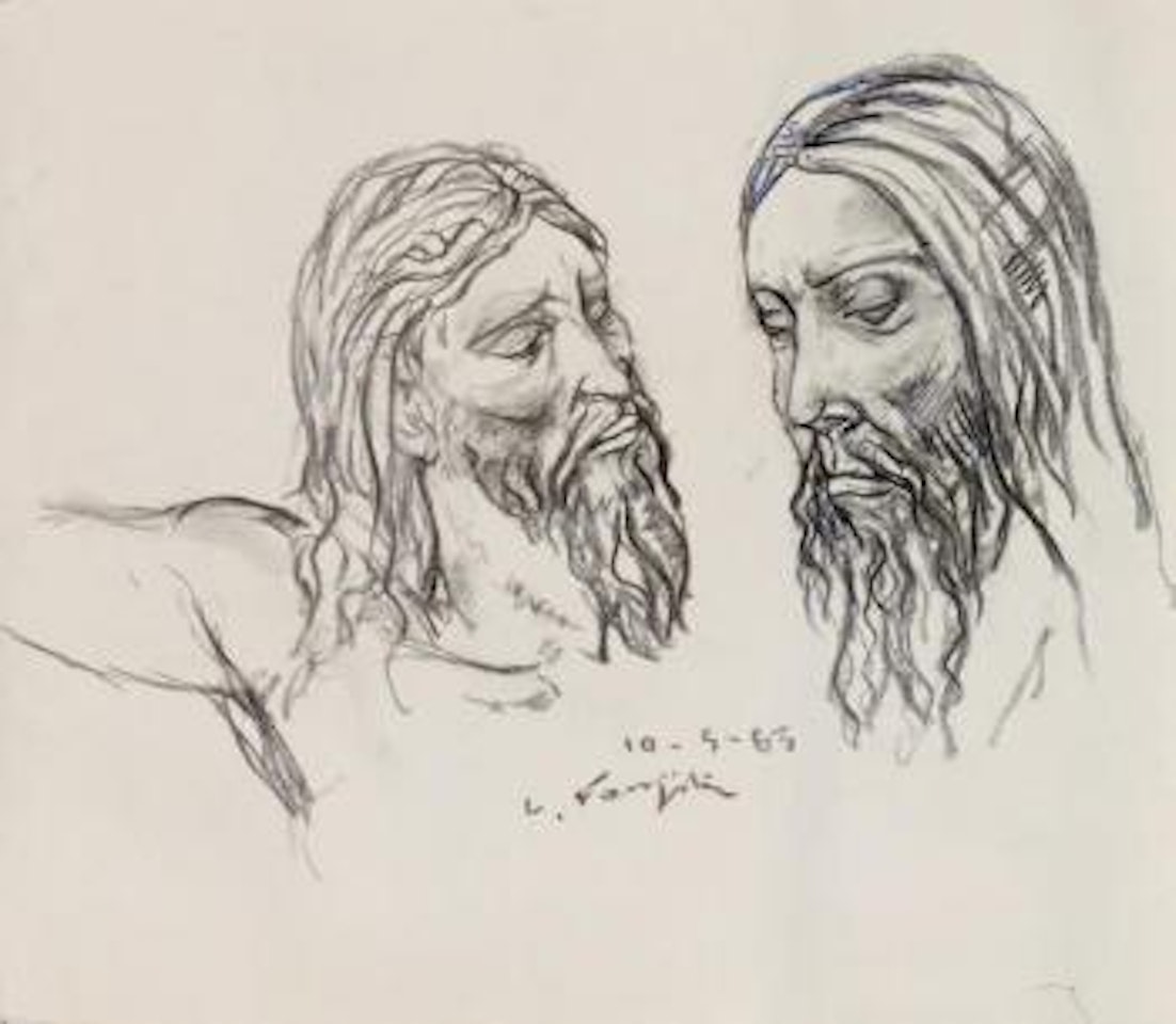Etudes de Christ by Leonard Tsuguharu Foujita