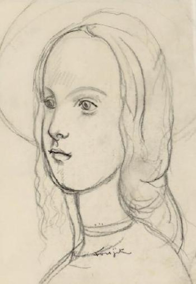 La jeune sainte by Leonard Tsuguharu Foujita