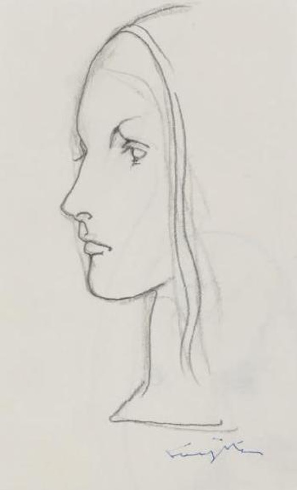 Profil épuré by Leonard Tsuguharu Foujita
