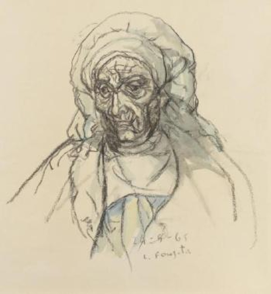 La vieille by Leonard Tsuguharu Foujita