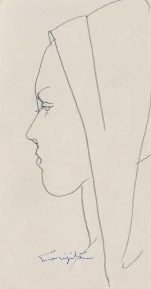 Profile de Madone by Leonard Tsuguharu Foujita