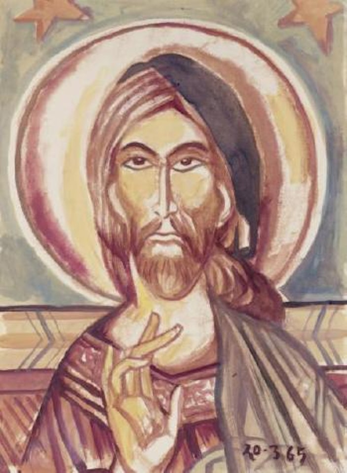 Le Christ auréolé by Leonard Tsuguharu Foujita