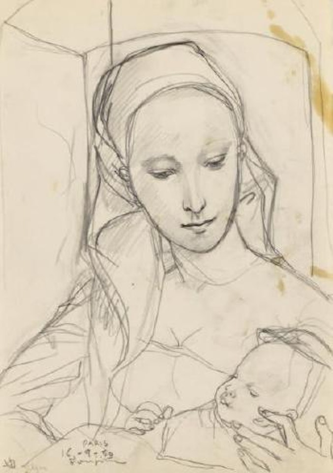 Vierge à l'Enfant by Leonard Tsuguharu Foujita