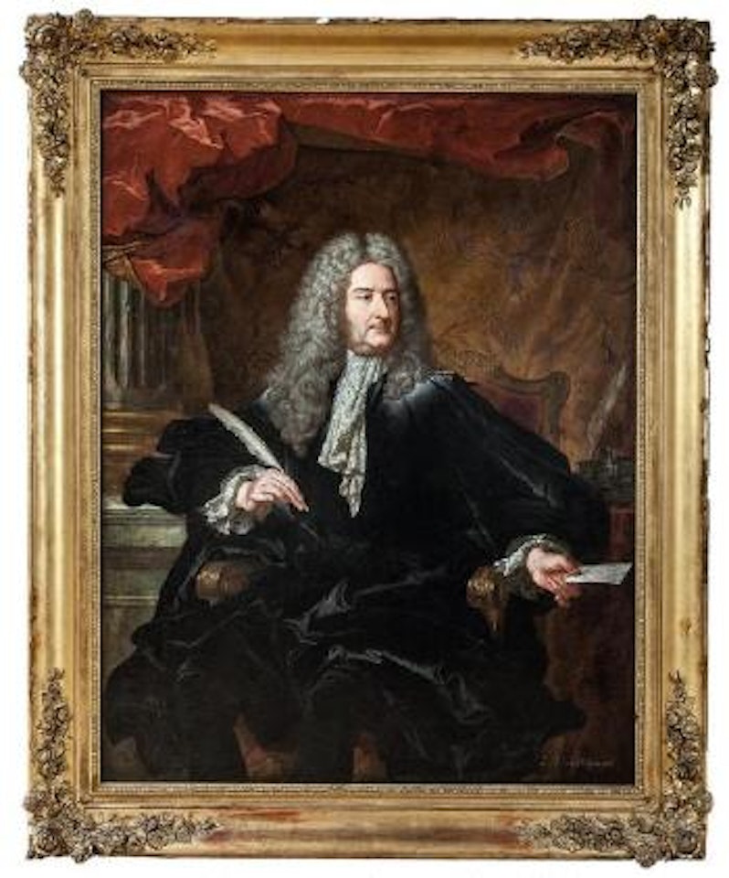 Portrait de Michel-Robert Le Peletier des Forts contrôleur général des finances du roi Louis XV by Hyacinthe Rigaud