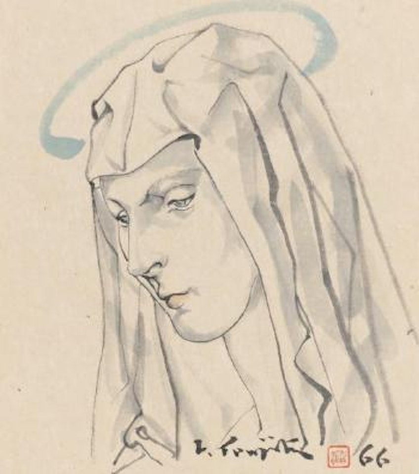 Vierge auréolée by Leonard Tsuguharu Foujita