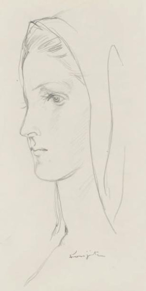 Profil de Madone by Leonard Tsuguharu Foujita