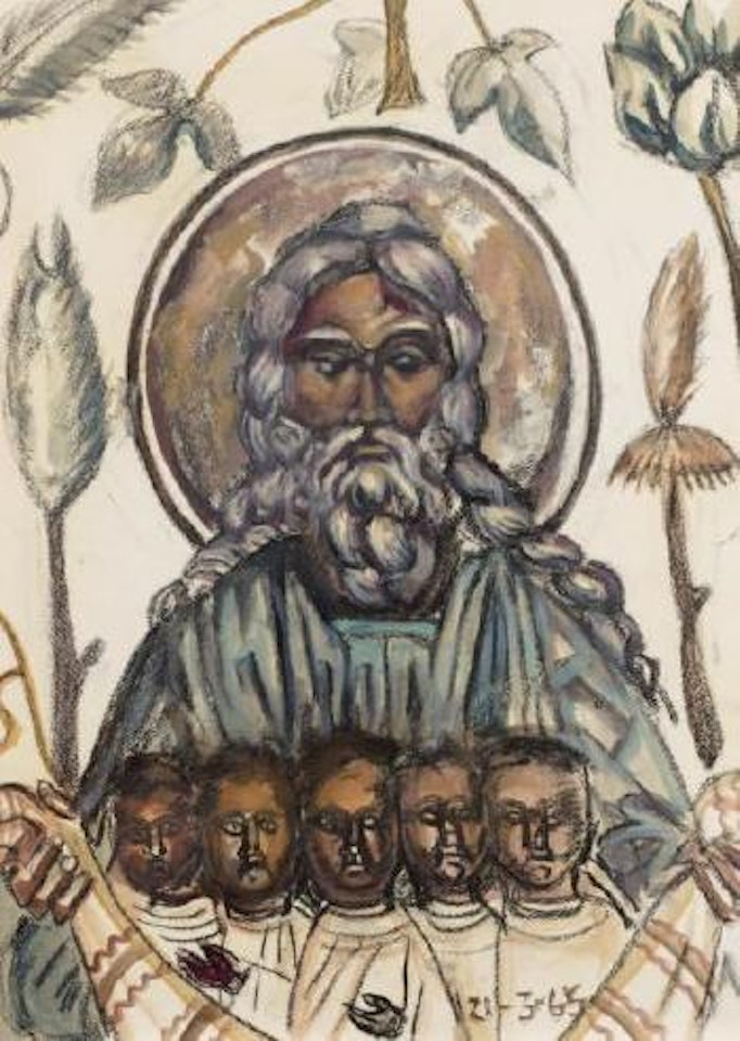 Dieu le Père et ses anges by Leonard Tsuguharu Foujita