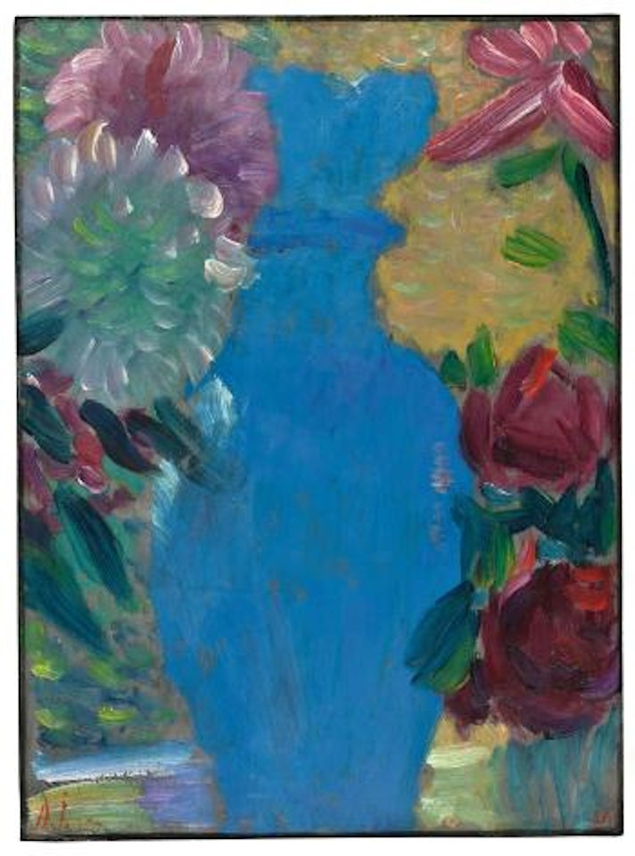 Großes Stilleben (blumen Mit Blauer Vase) by Alexej von Jawlensky