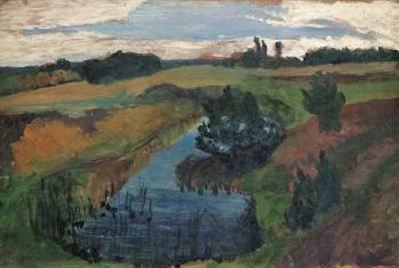 Landschaft Mit Moortümpel by Paula Modersohn-Becker