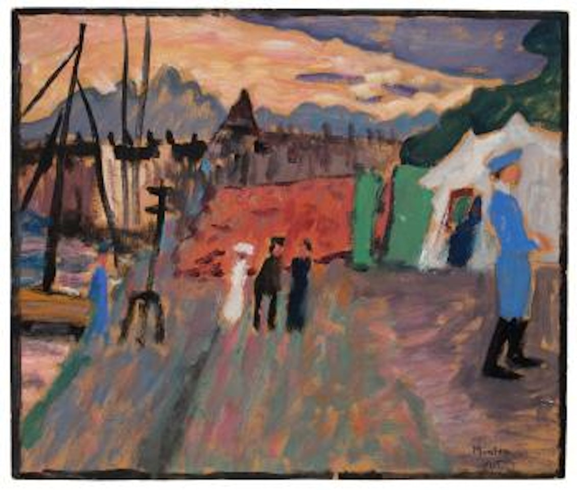 Från Djurgårdsbron (bei Der Tiergartenbrücke) by Gabriele Münter