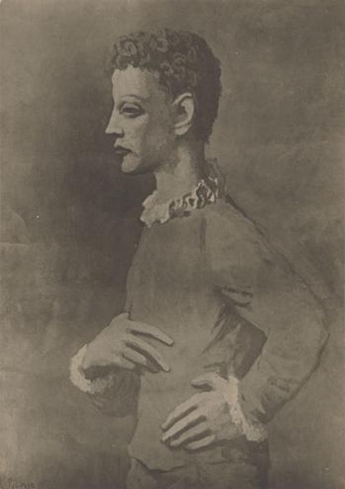 Reproduktion Des Gemäldes, saltimbanque En Profile’, 1905 Von Pablo Picasso by Man Ray