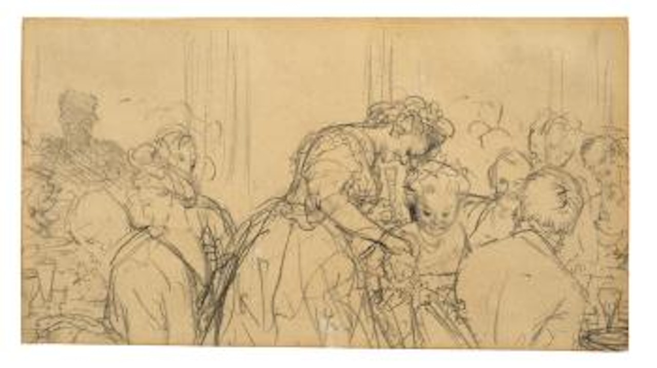 Abendgesellschaft by Adolph Menzel