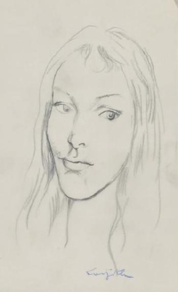 Visage de femme by Leonard Tsuguharu Foujita
