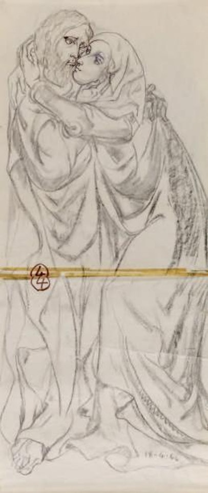 Le baiser by Leonard Tsuguharu Foujita