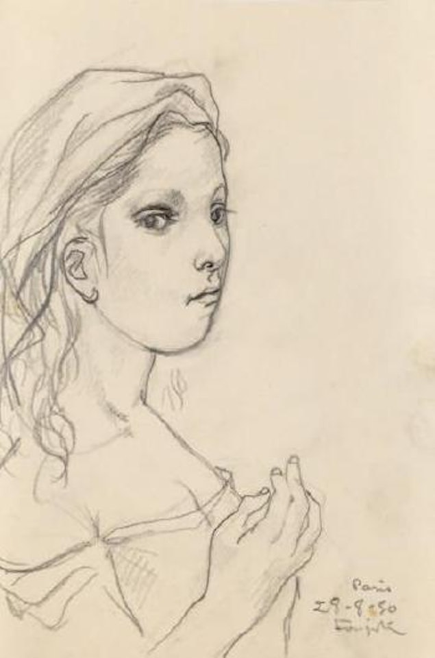 Le défi by Leonard Tsuguharu Foujita