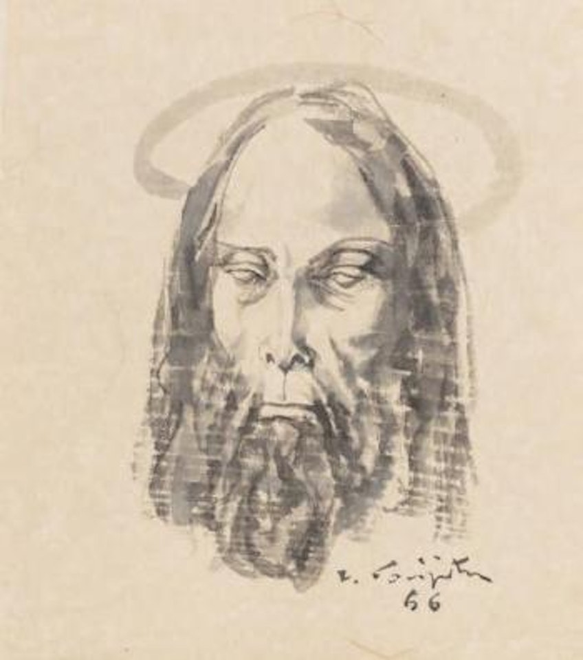 Christ auréolé by Leonard Tsuguharu Foujita