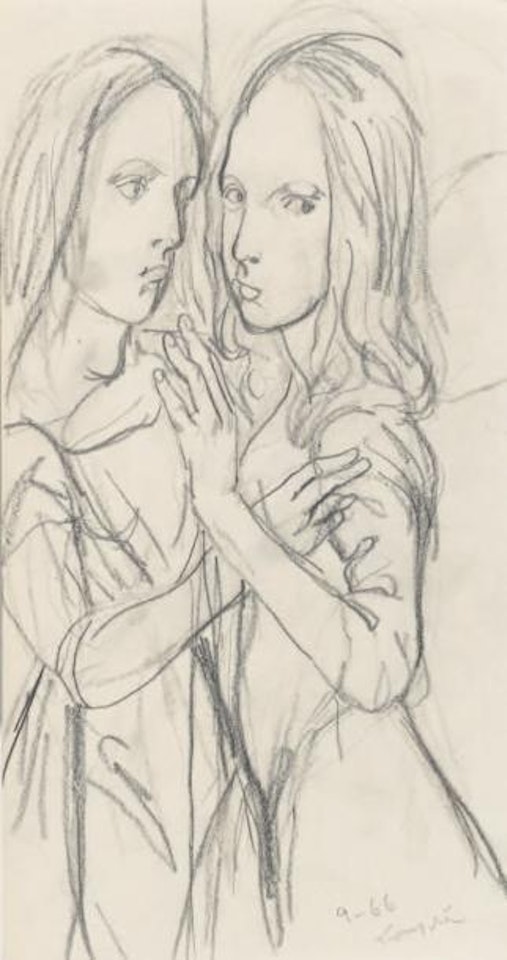 Le miroir by Leonard Tsuguharu Foujita