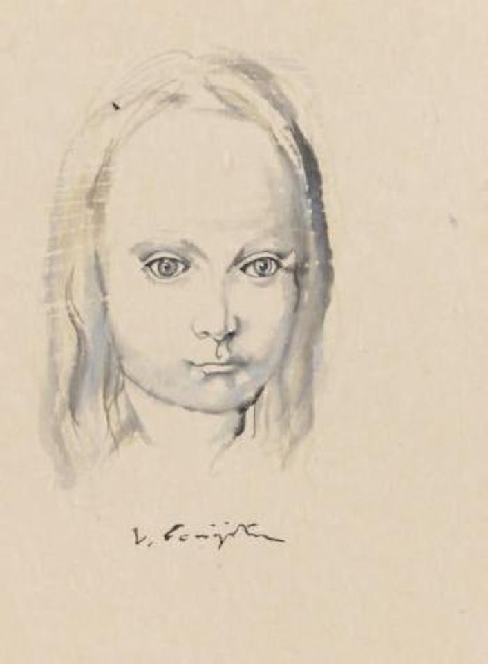 Visage de jeune fille by Leonard Tsuguharu Foujita