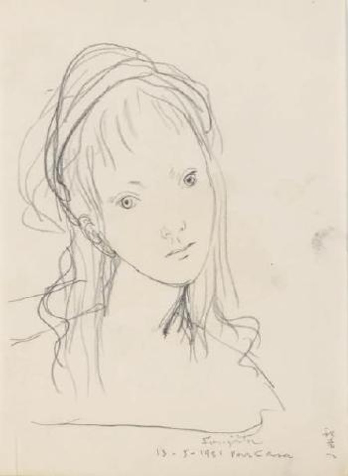 Visage de jeune femme by Leonard Tsuguharu Foujita