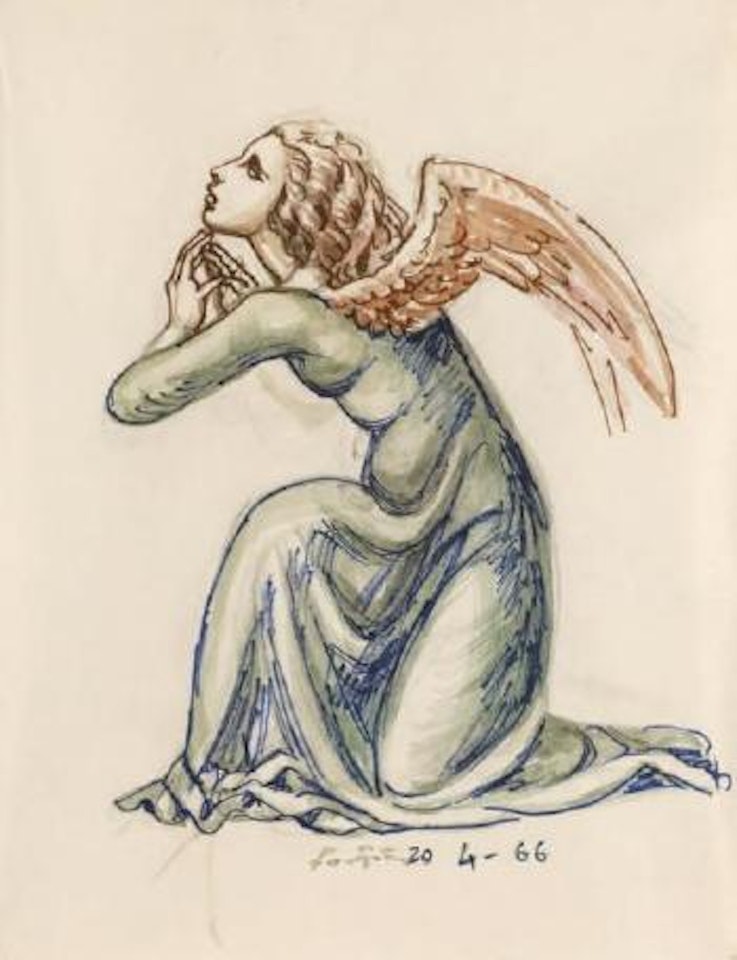 L'ange by Leonard Tsuguharu Foujita