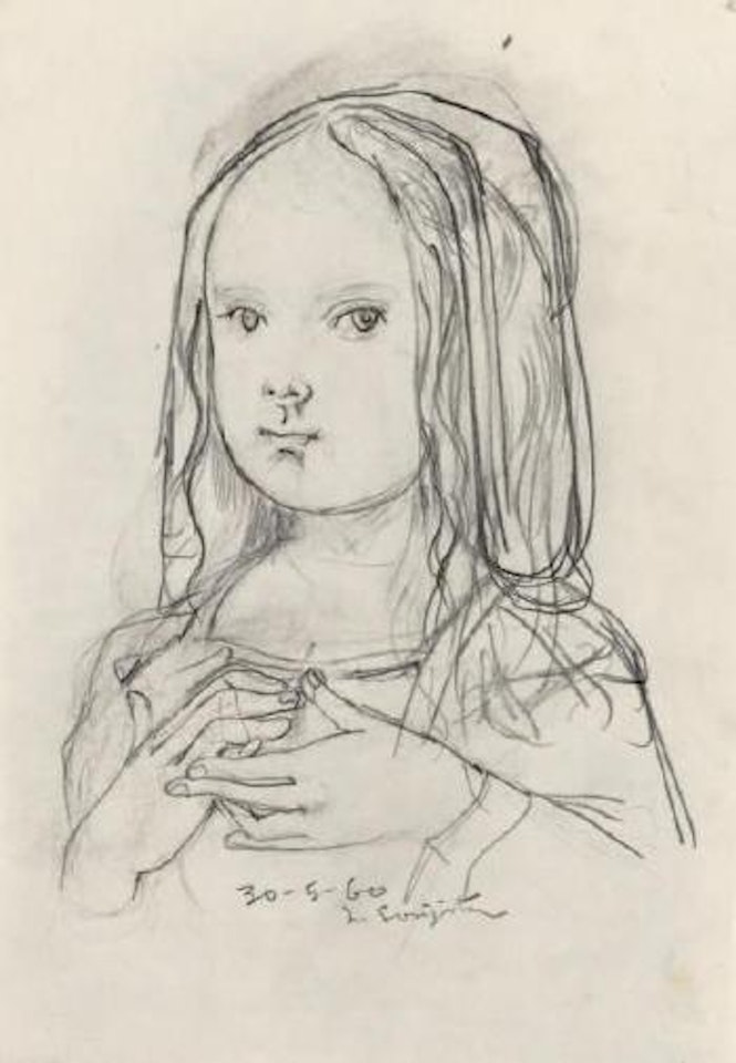 Petite fille au voile by Leonard Tsuguharu Foujita