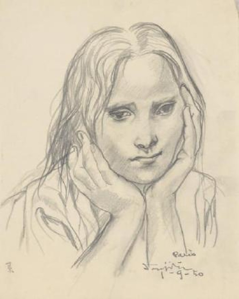 Tristesse by Leonard Tsuguharu Foujita