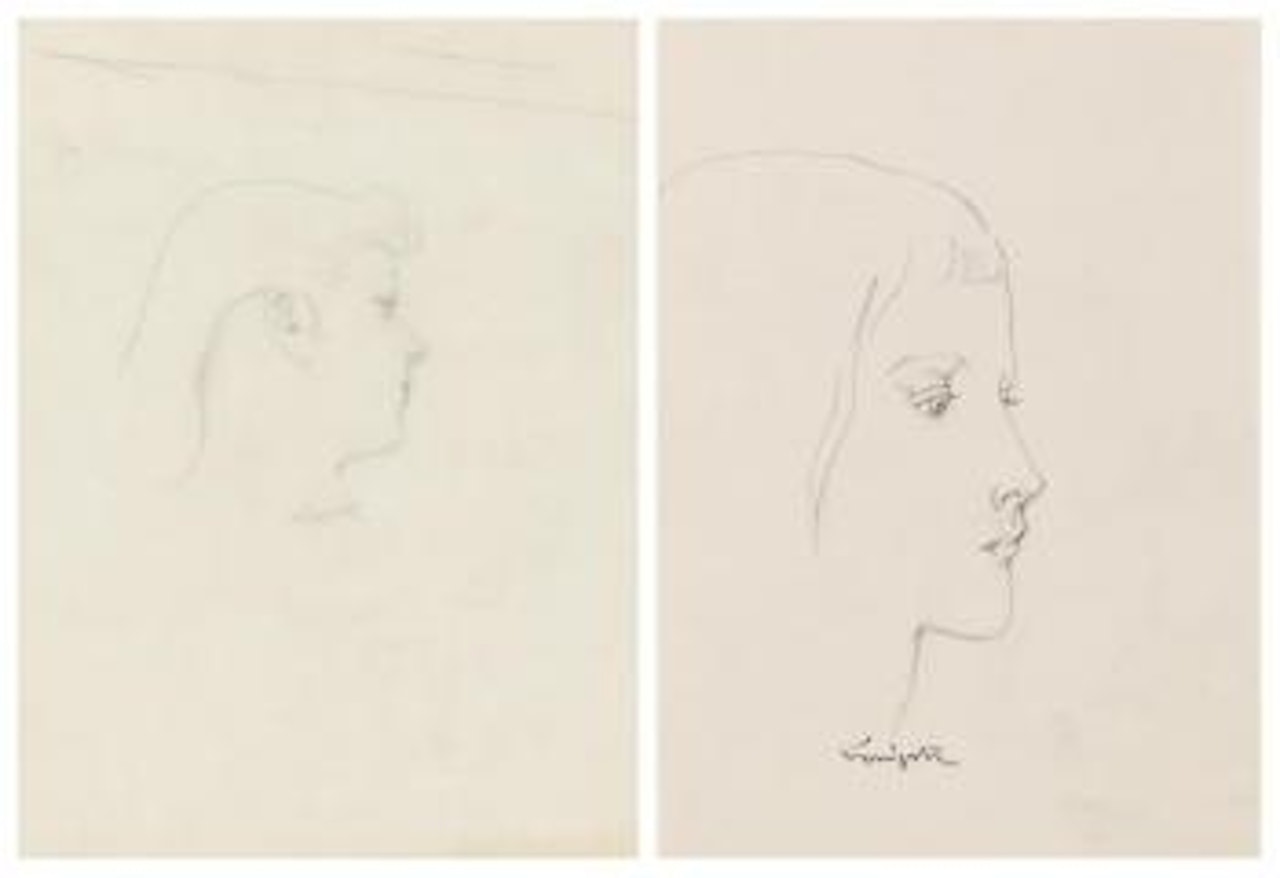 Femme de profil. Profil épuré by Leonard Tsuguharu Foujita