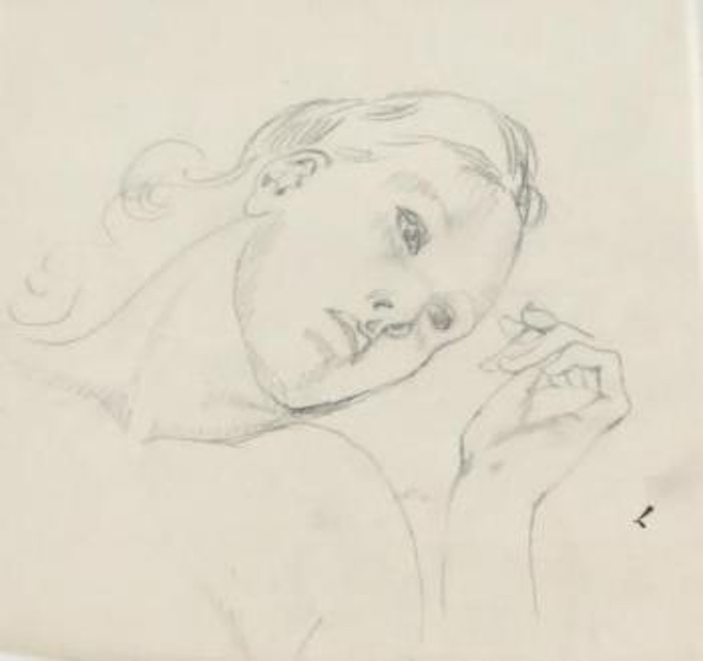 Pensive by Leonard Tsuguharu Foujita