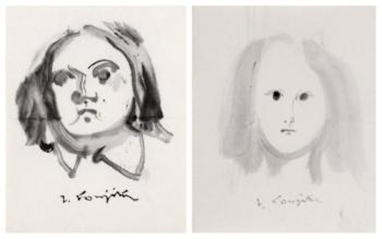Visage d'enfant. Visage d'enfant by Leonard Tsuguharu Foujita