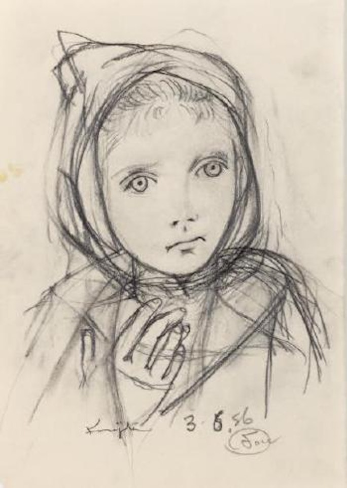 Petit mendiant à la capuche by Leonard Tsuguharu Foujita